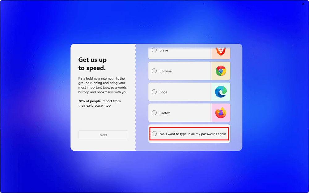Arcインストール-ステップ３：他ブラウザからのデータをインポート