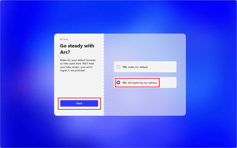 Arcインストール-ステップ５：デフォルトブラウザの設定