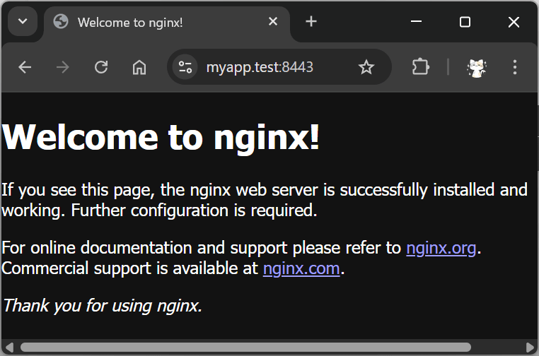 ローカル環境にhttpsでアクセス