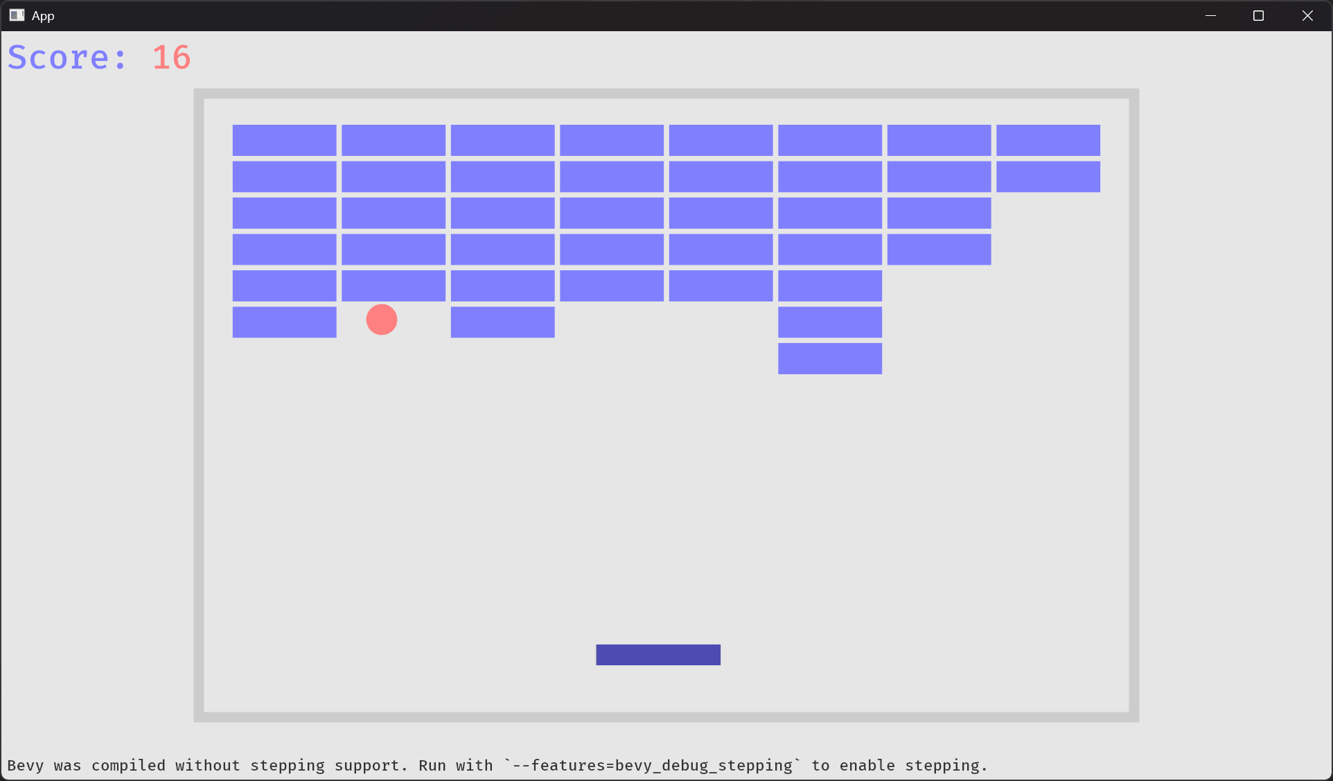 bevyのブロック崩しサンプル